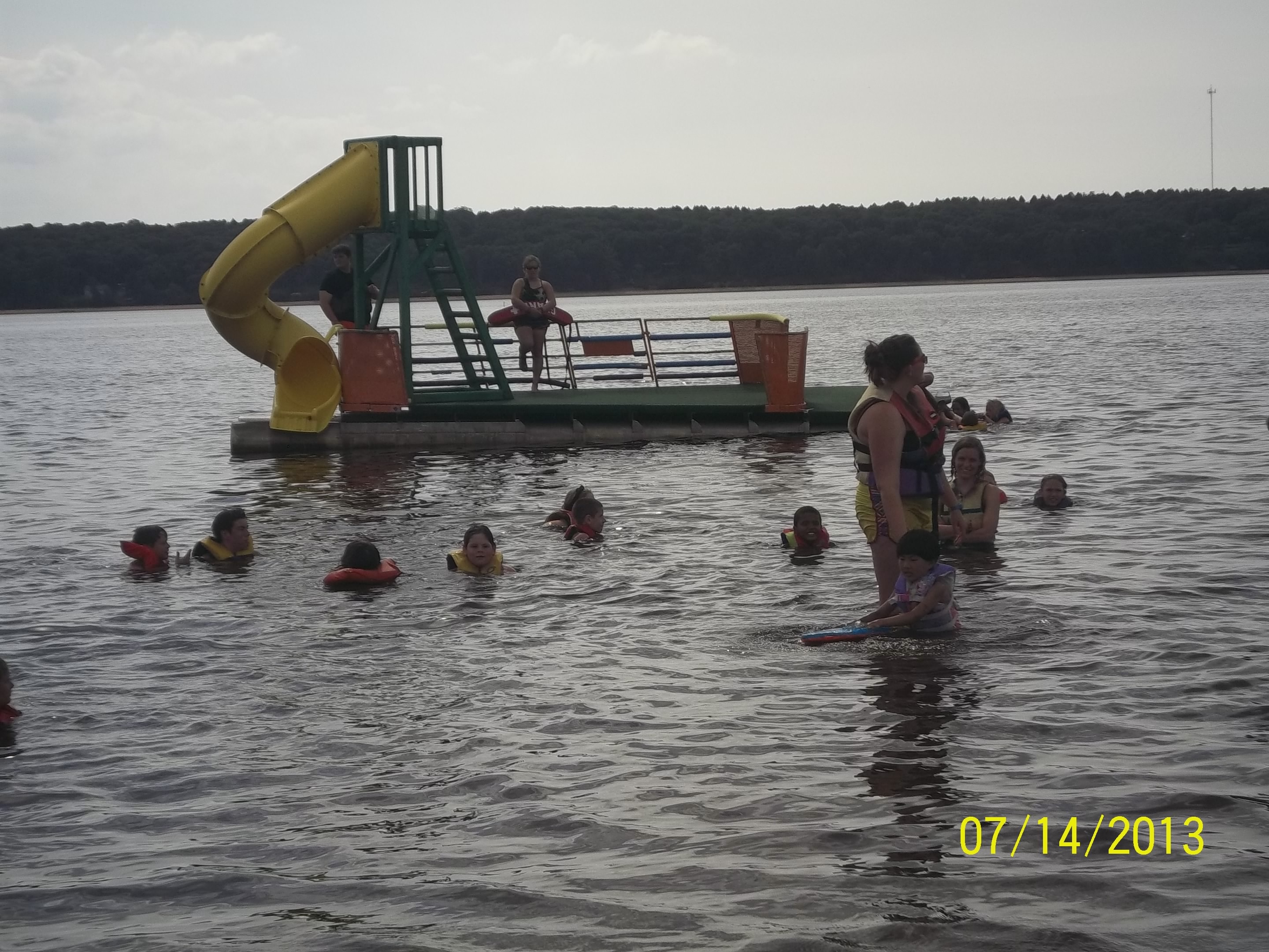 Summer camp swimming