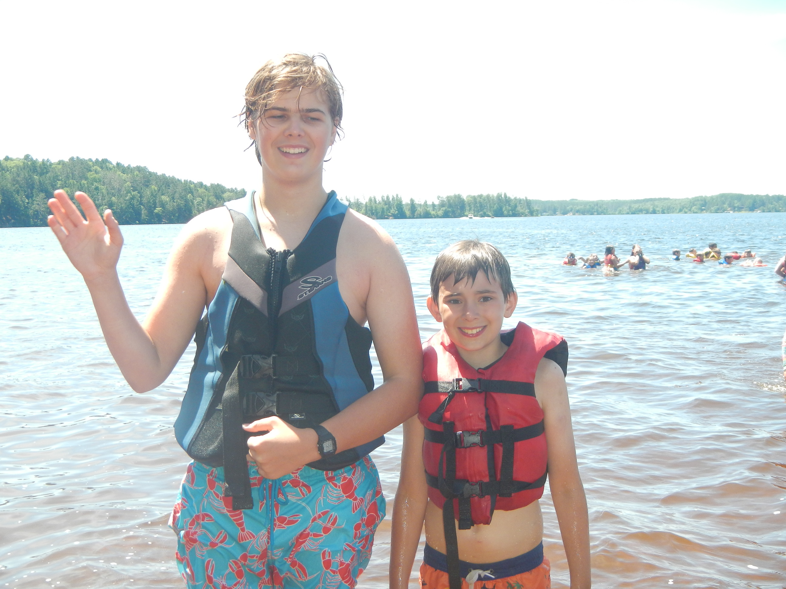 First-time campers enjoying nature activities at Illinois summer camp