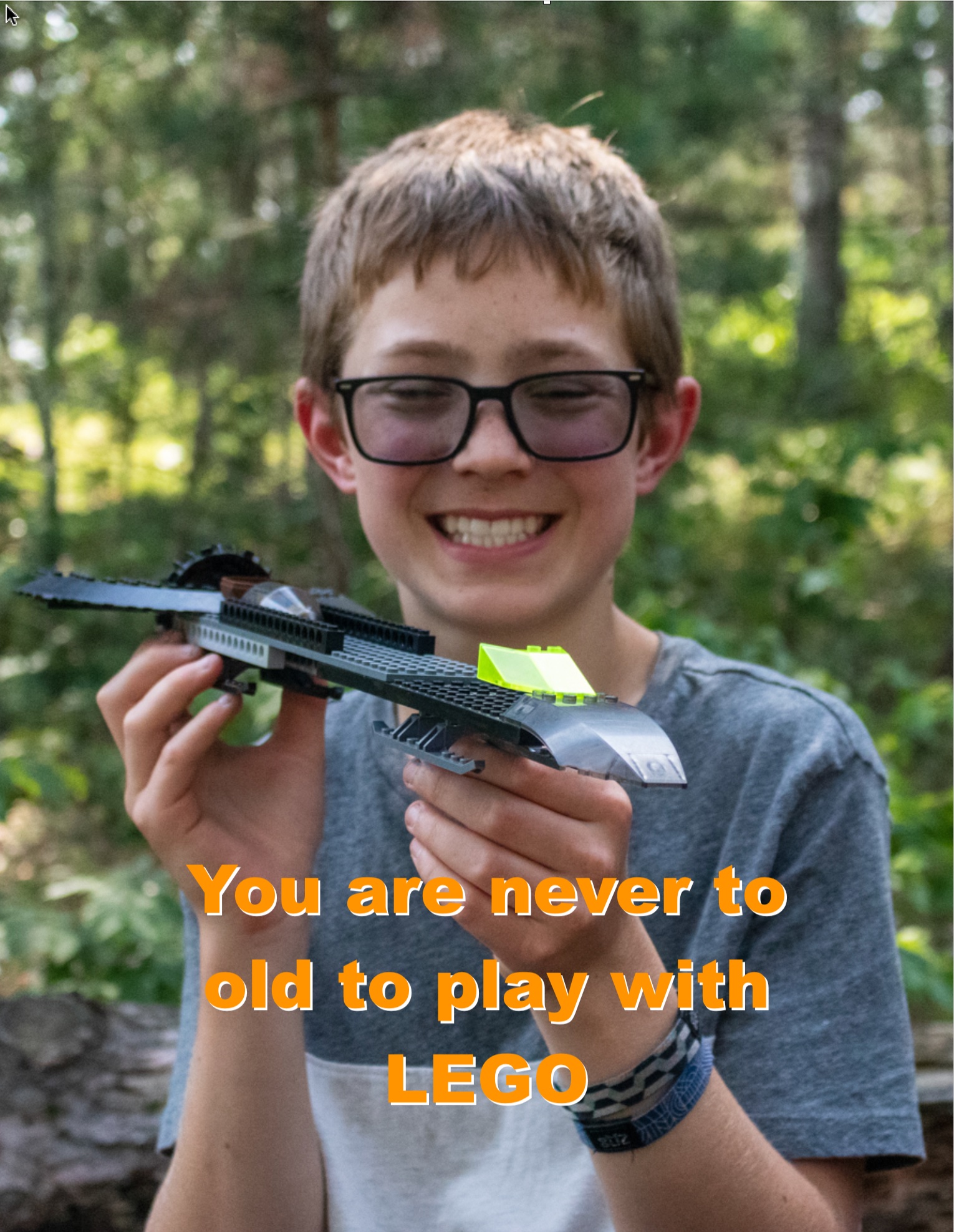 playing with lego at an overnight camp